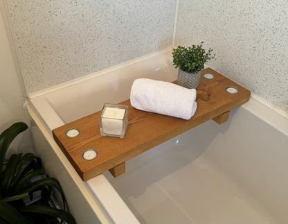 Bath Board with Candles