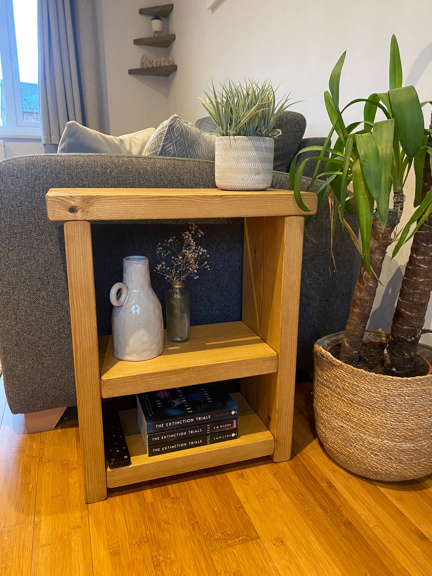Chunky Side Tables with Shelf