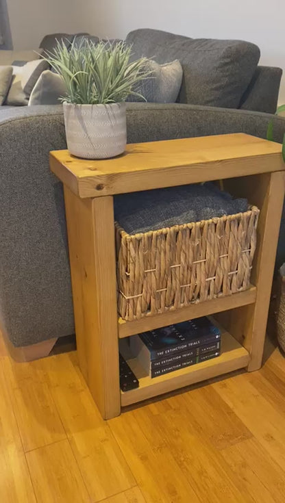 Chunky Side Tables with Shelf