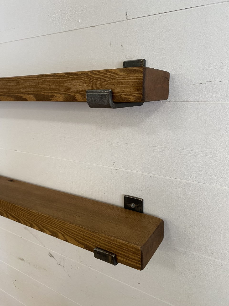 Slim Industrial Style Shelf - Up Brackets