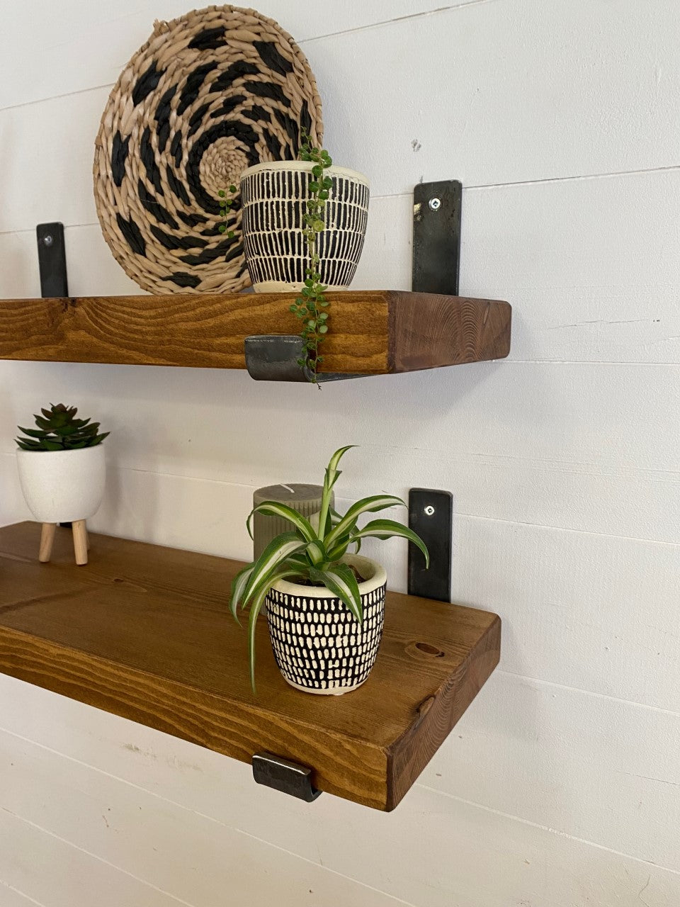 Industrial Style Shelves - Up Brackets